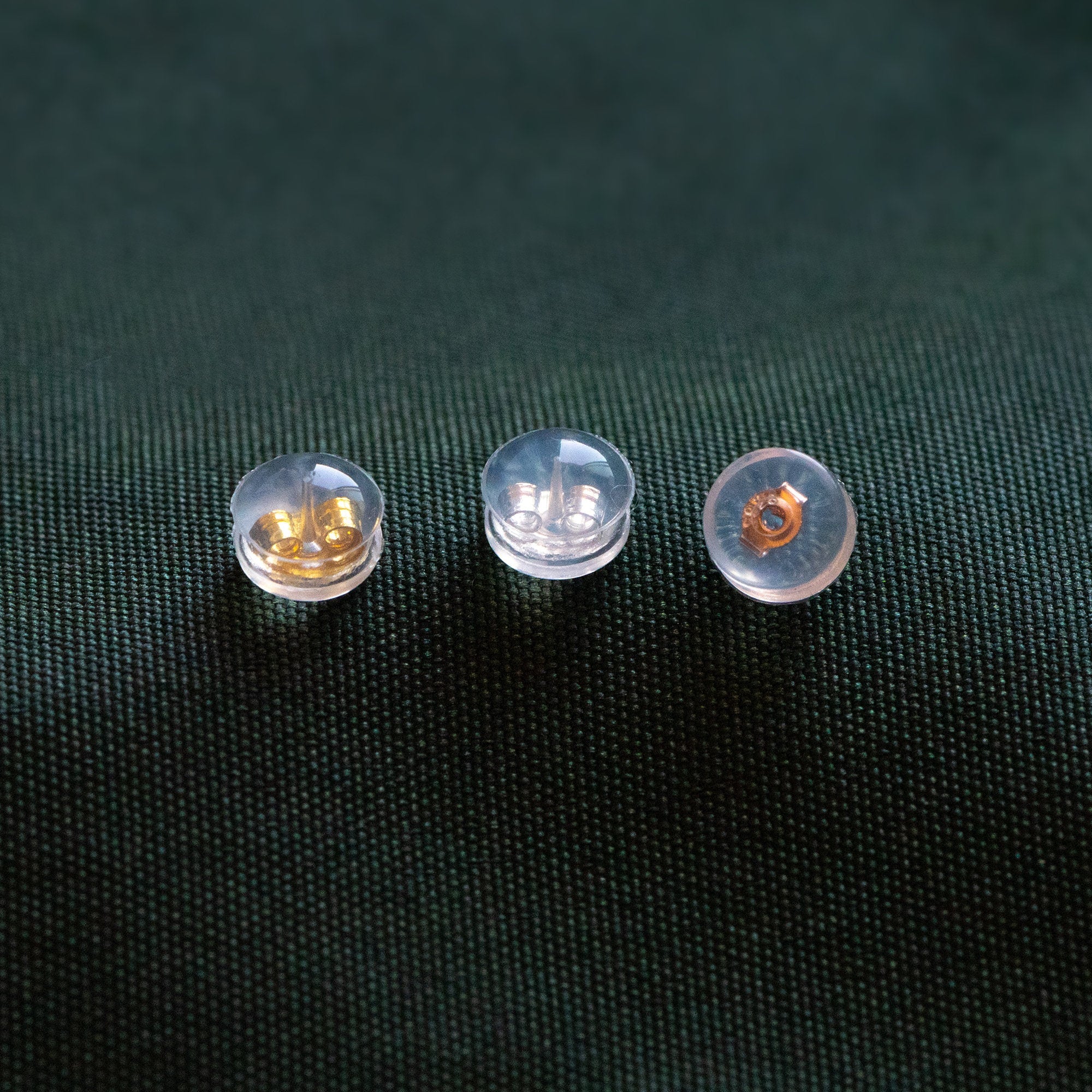 20pcs Sterling Silver Ear Nuts, Gold/ Silver / Rose Gold, Rubber Earring Back Stoppers 5.5mm, Earring Findings Wholesale (#CY-001)